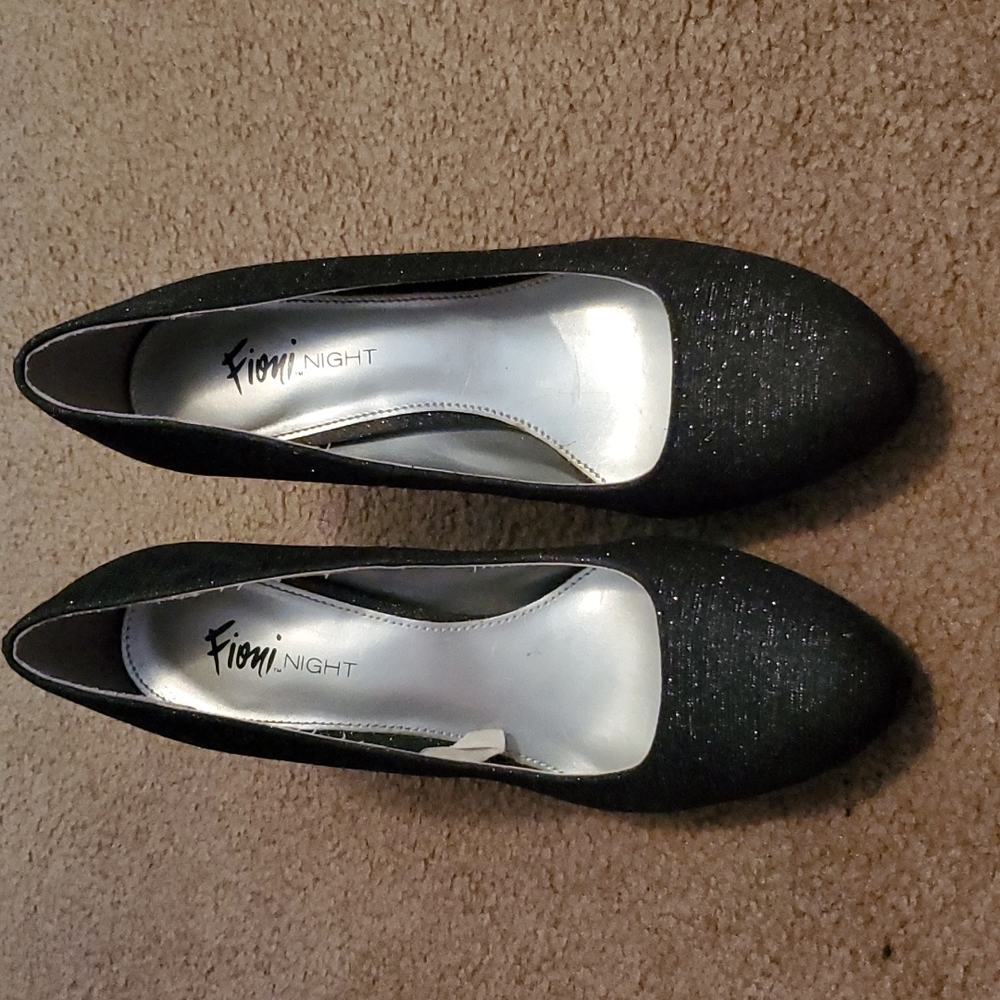 Black Sparkle Heels